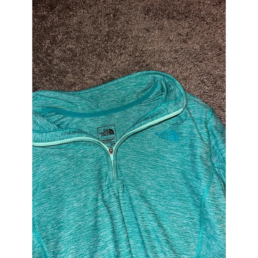 The north face teal blue zip up - Picture 2 of 5